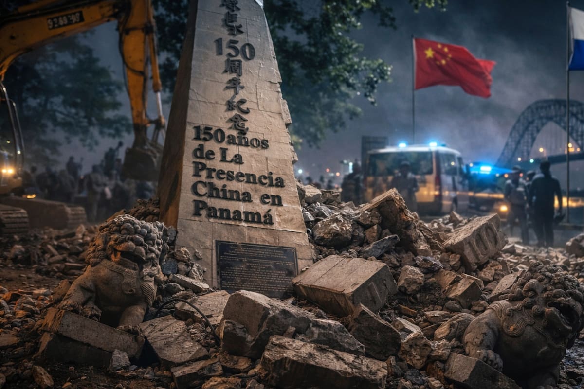 China condena la demolición de un monumento en Panamá, el gobierno promete reconstruirlo y abre una investigación, mientras crecen las tensiones por la presión de EEUU para frenar la influencia de Pekín en la región