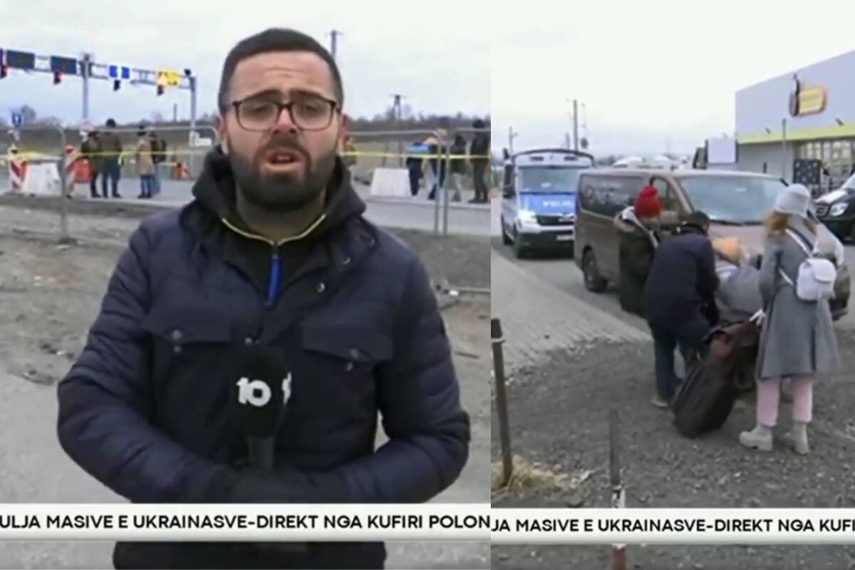 VIDEO VIRAL: Reportero interrumpe su transmisión en vivo para ayudar a un adulto mayor ucraniano en silla de ruedas