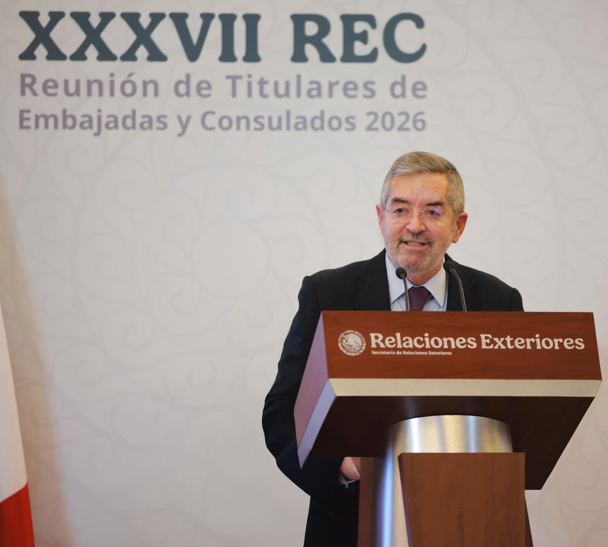 El canciller Juan Ramón de la Fuente inauguró la XXXVII Reunión de Titulares de Embajadas y Consulados 2026.