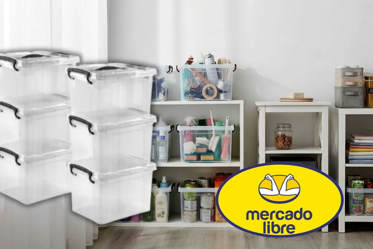 Mercado Libre tumba un 56% el precio del set de 6 cajas organizadoras Ag Box dejándolo en un costo final de 389 pesos con envío gratis a todo México y la opción de pagar a 3 meses sin intereses