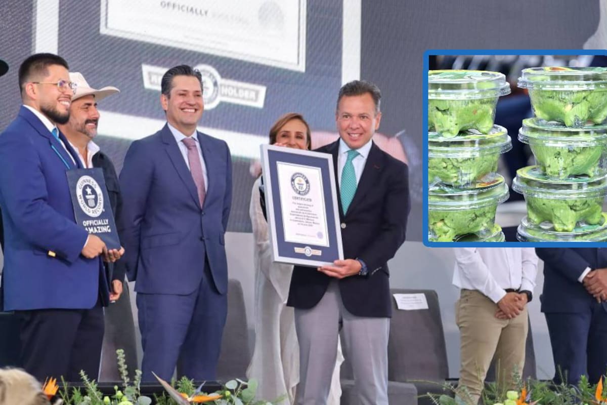 ¡Más de 12 mil kilos! Jalisco rompe Récord Guinness con el guacamole más grande del mundo; al menos 800 personas participaron en su elaboración