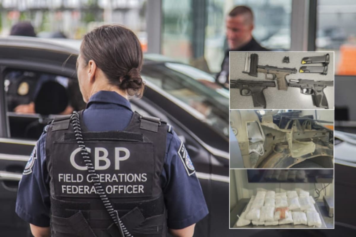 Interceptan armas y decomisan fentanilo en garita de Nogales