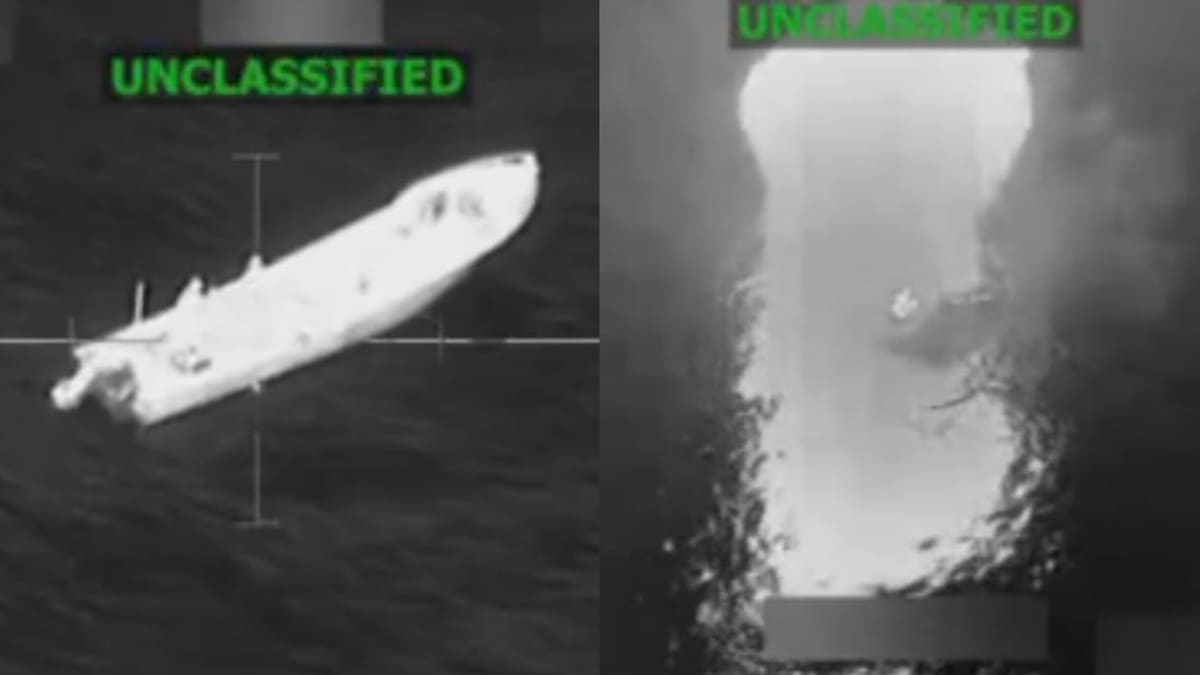 EEUU hunde dos lanchas en el Pacífico y mata a seis presuntos narcoterroristas por orden de Trump