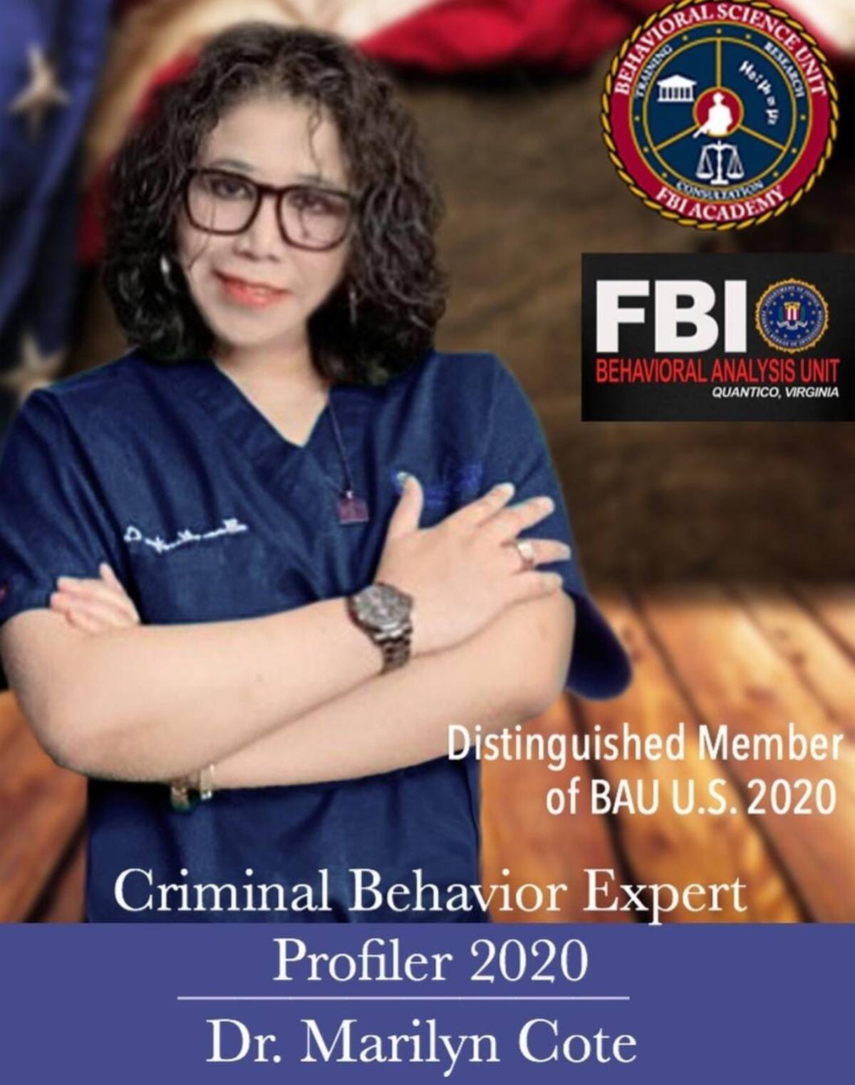 Marilyn Cote, supuesta psiquiatra, usaba logos de varias empresas, compañías y corporaciones por la FBI.