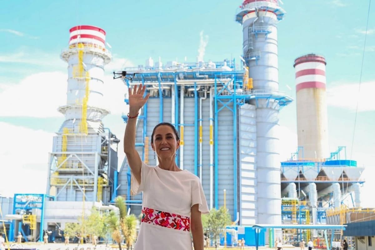 Sheinbaum inaugura planta de ciclo combinado en San Luis Potosí y reafirma rescate de la CFE