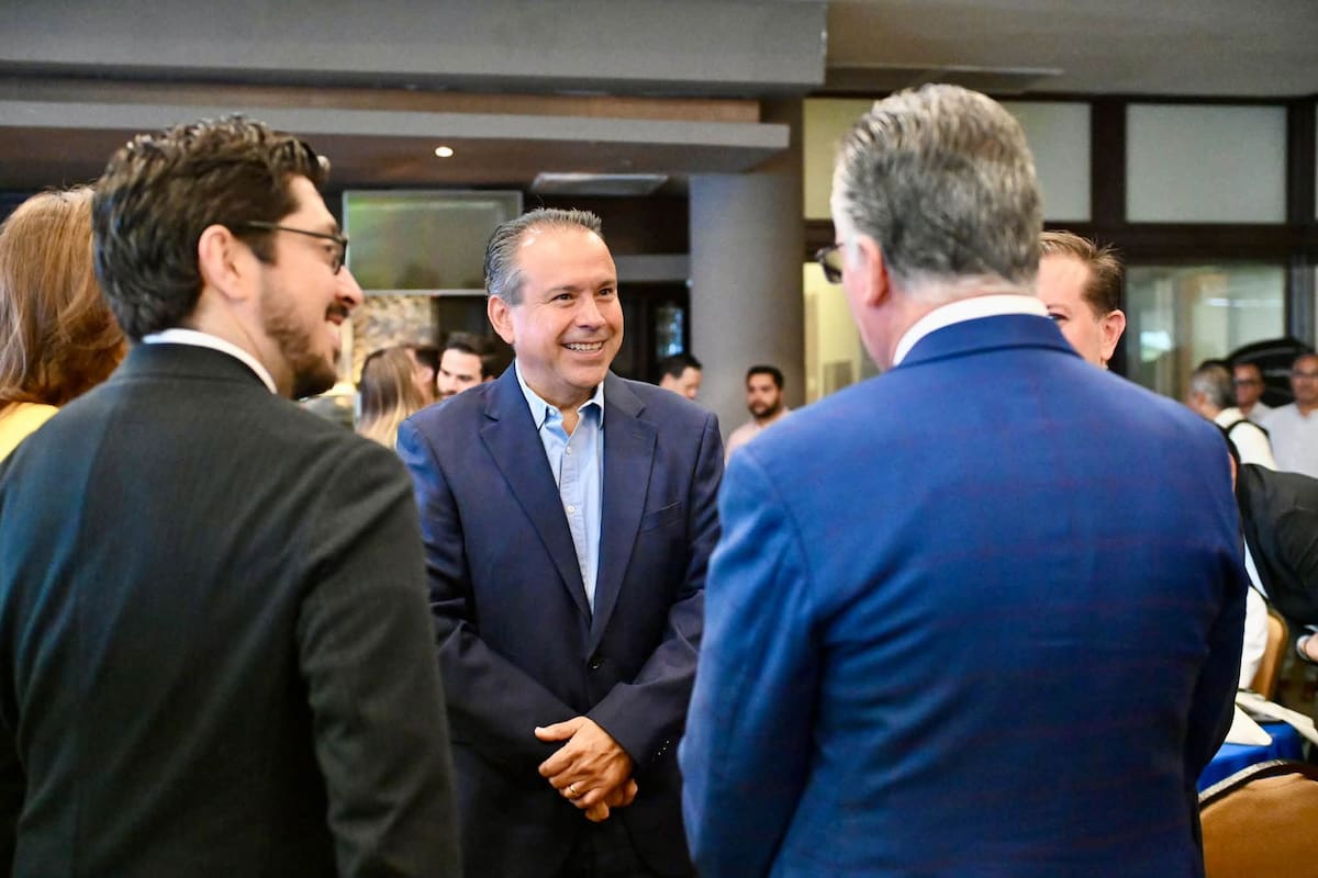 Antonio Astiazarán participó como invitado en el Evento Anual de Socios Noroeste 2026 de Amcham. FOTO: ESPECIAL
