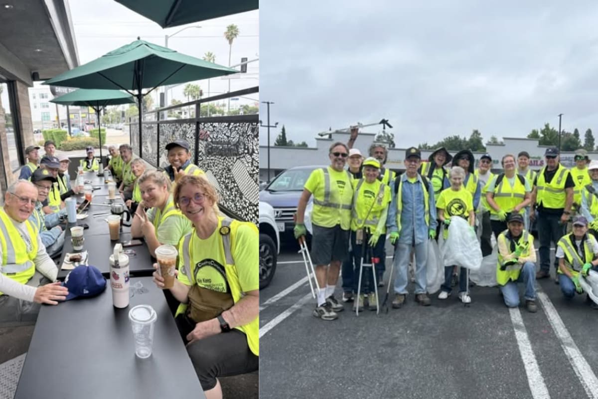 Una jubilada de California salió a caminar durante la pandemia para ocupar el tiempo que ya no podía dedicar a viajar y terminó creando una organización que seis años después reúne a más de 250 voluntarios y ha retirado cerca de 340 toneladas de basura