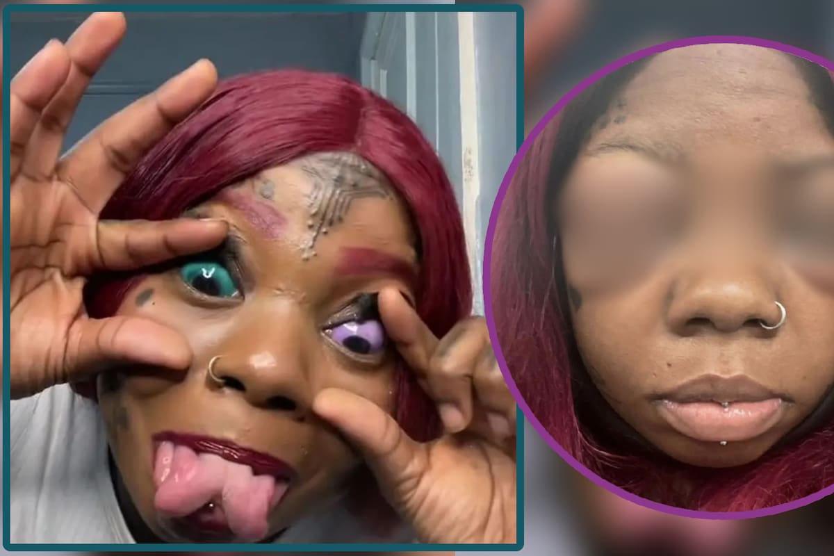 Mujer se tatuó los globos oculares y ahora se está quedando ciega: "Debí escuchar a mi hija de 7 años"