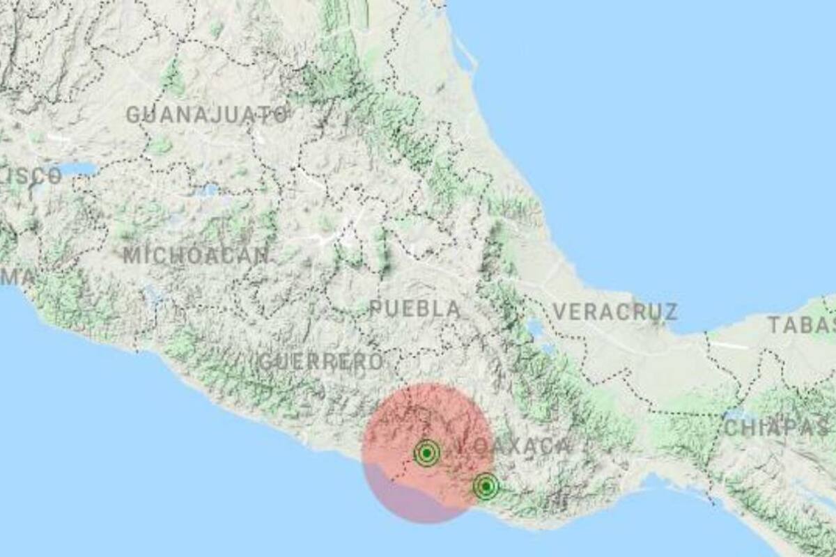 Registran sismo de magnitud 4.8 en Oaxaca