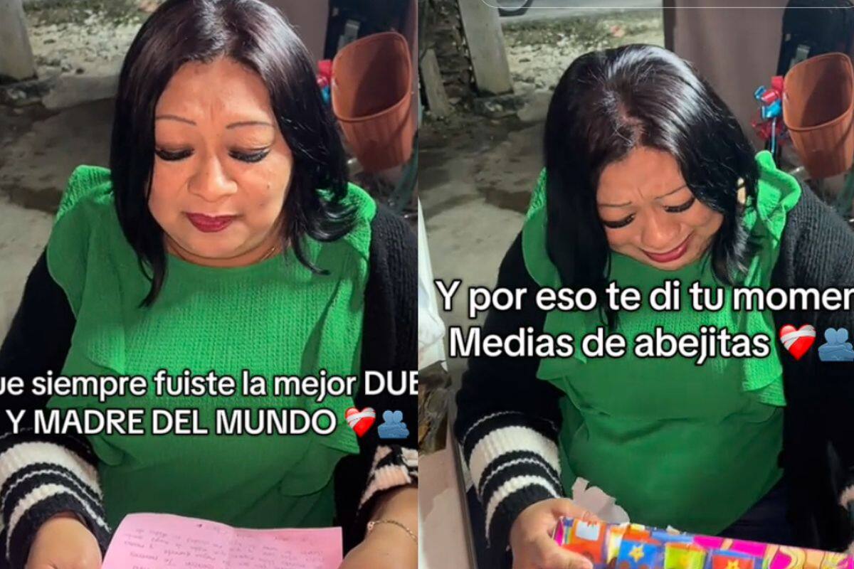 Madre recibe regalo de navidad 40 años tarde y rompe en llanto