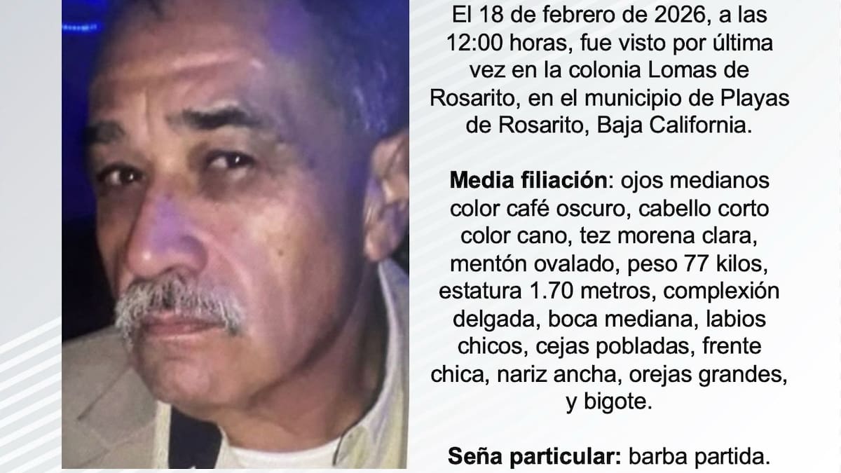 Se busca a Roberto Aguilar Enríquez de 64 años de edad