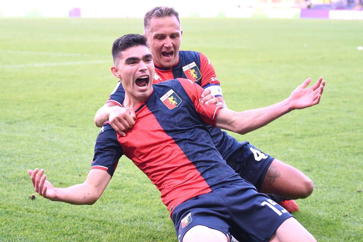 ¡Vaya debut! Johan Vásquez debuta en Genoa y marca gol de último minuto