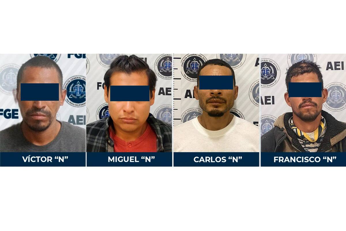 Capturan a cuatro en Tijuana por homicidio, narcomenudeo, robo y robo de vehículo
