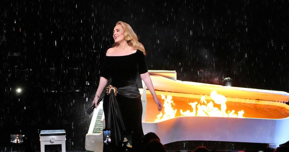Adele “prende fuego a la lluvia” en su primer concierto en Las Vegas