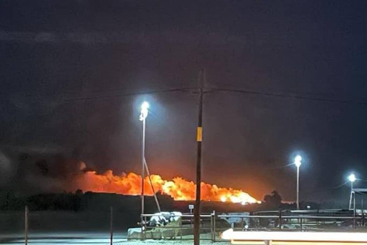 Arde basurero municipal al sur de Mexicali