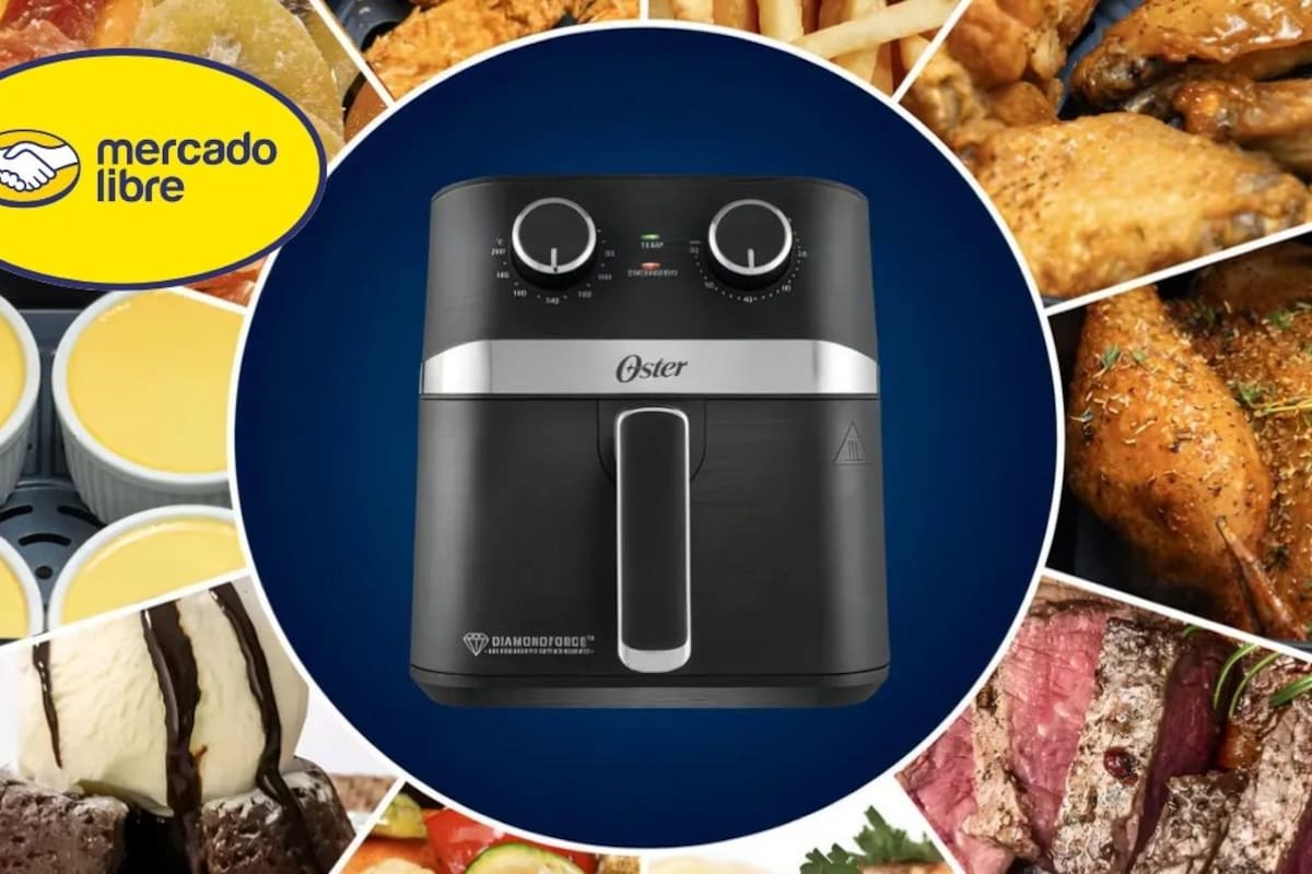 Freidora de aire Oster DiamondForce de 4 litros baja a 1,111 pesos en Mercado Libre con envío gratis a todo el país