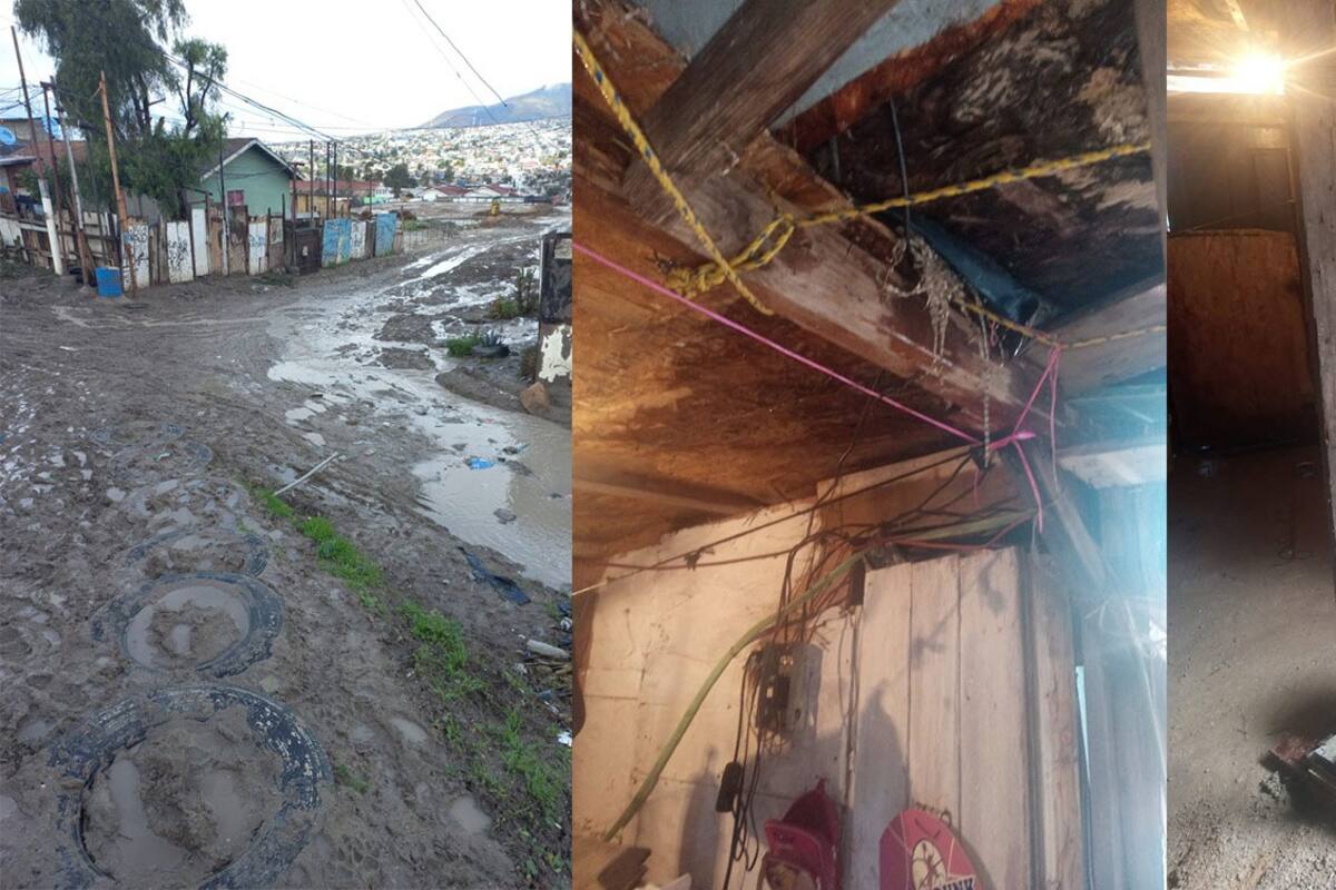 Familia sufre por las lluvias en Terrazas del Valle