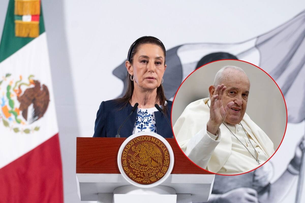 Sheinbaum define como “humanista” y siempre cerca de los pobres al Papa Francisco; envía pésame a católicos