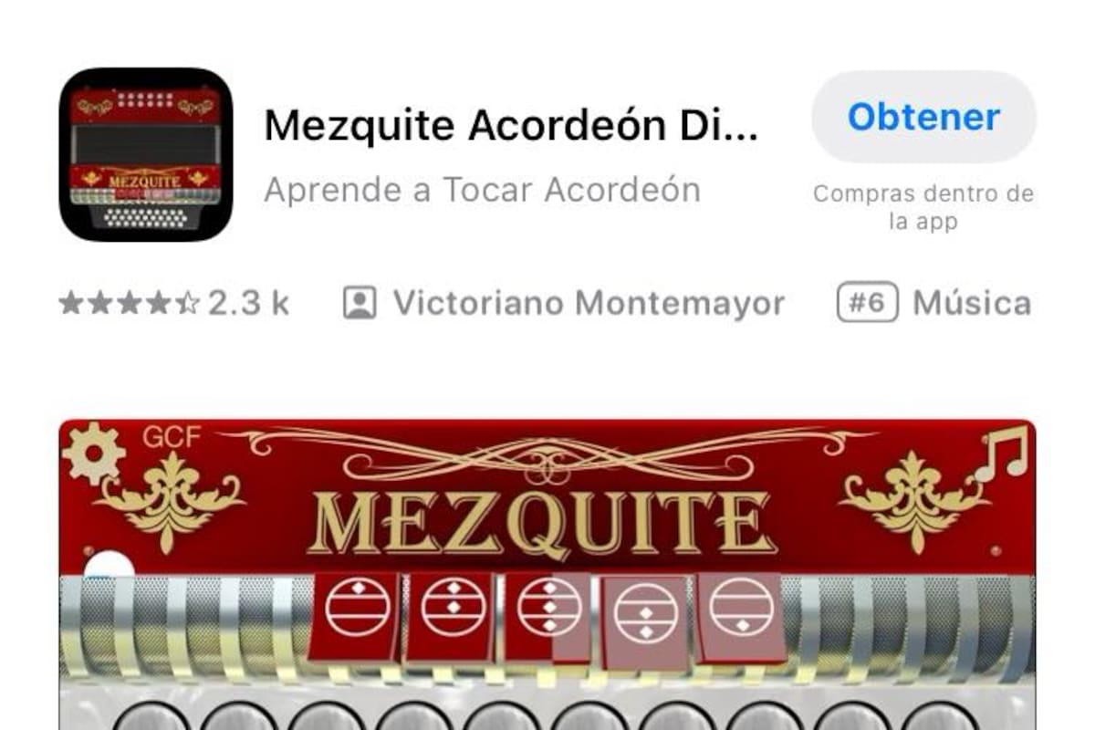 Mezquite: La app que te enseña a tocar el acordeón desde tu celular