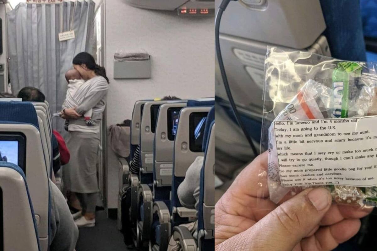 VIRAL: Madre viajó en avión con su bebé y dio tapones a los pasajeros por está razón