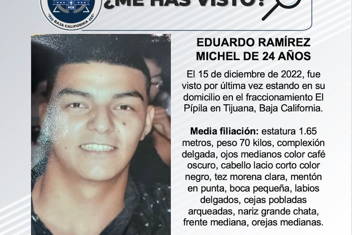 Se busca a Eduardo Ramírez Michel de 24 años