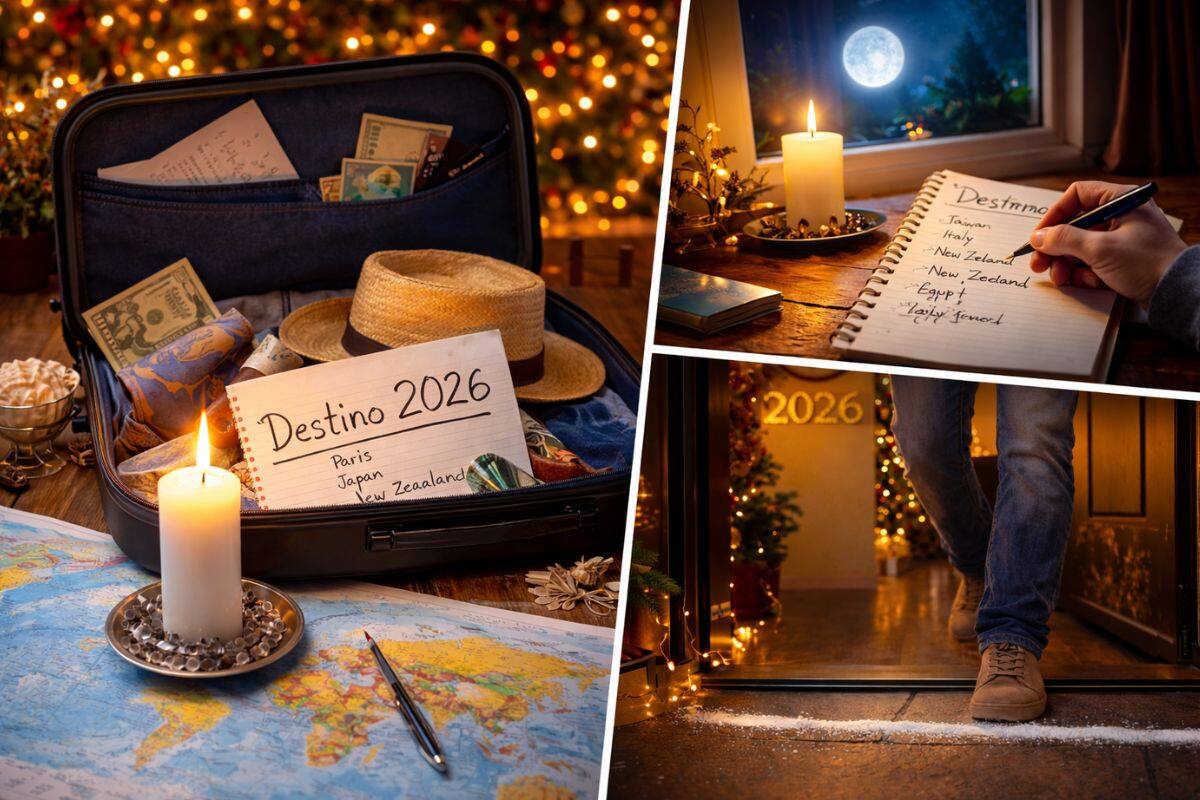 5 rituales de Año Nuevo infalibles para atraer viajes y nuevas aventuras en 2026
