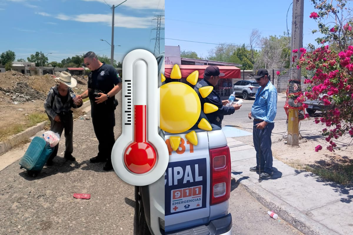 Activan operativo de hidratación en Hermosillo ante incremento de temperatura superior a los 45°C durante este jueves