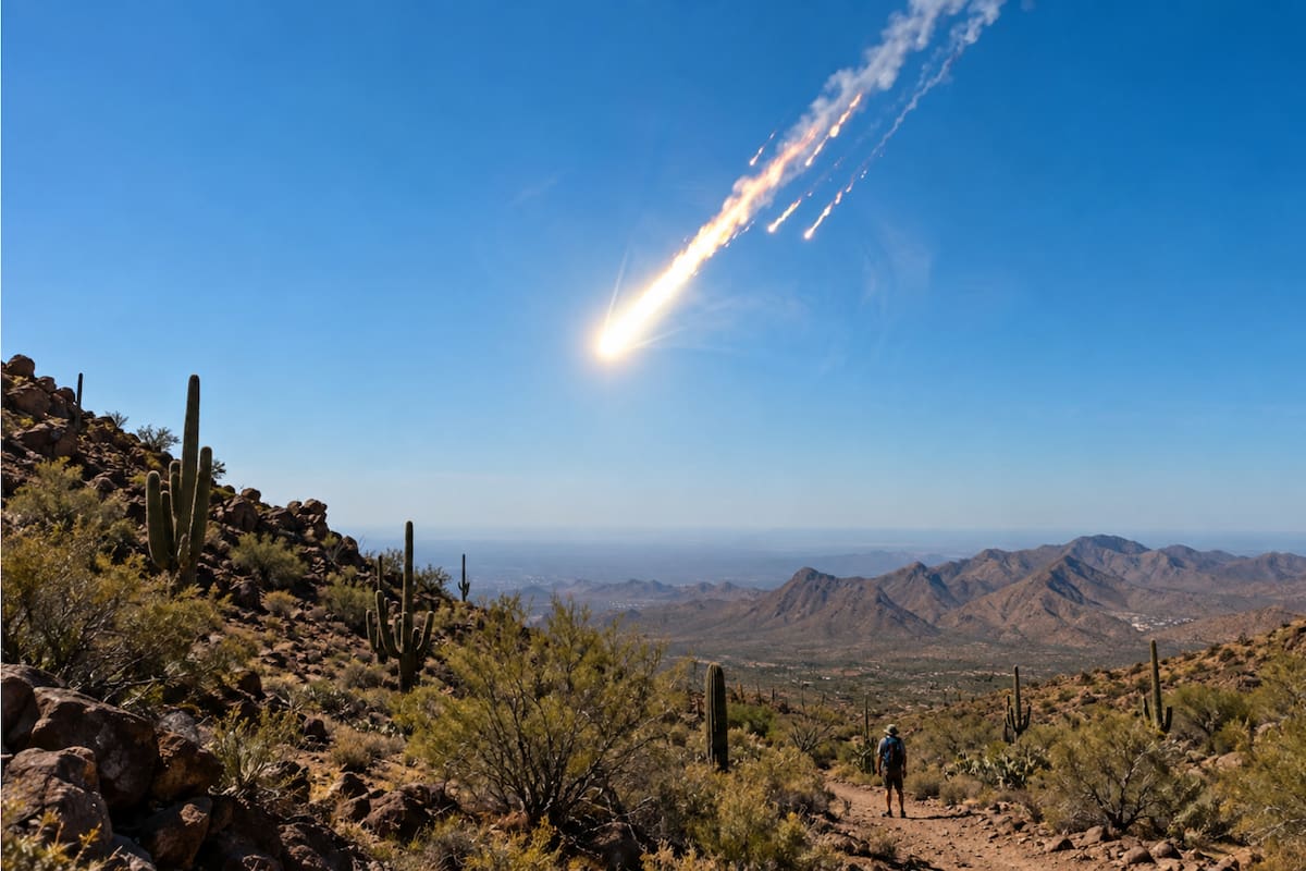 Meteorito cruzó Sonora por los cielos y provocó fuerte estruendo