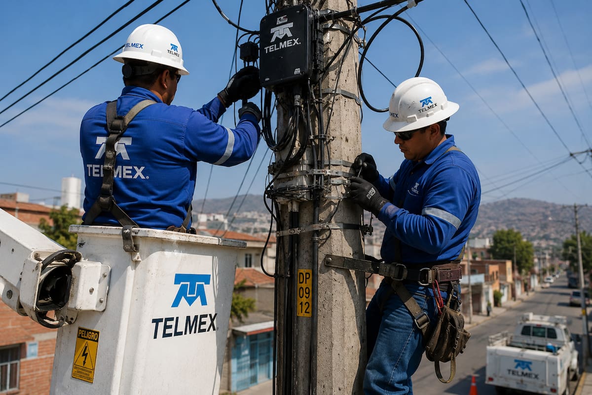 Telmex invierte solo 1,988 millones de pesos en 2026, su nivel más bajo reciente, mientras crecen sus ganancias y persisten altos costos por pensiones