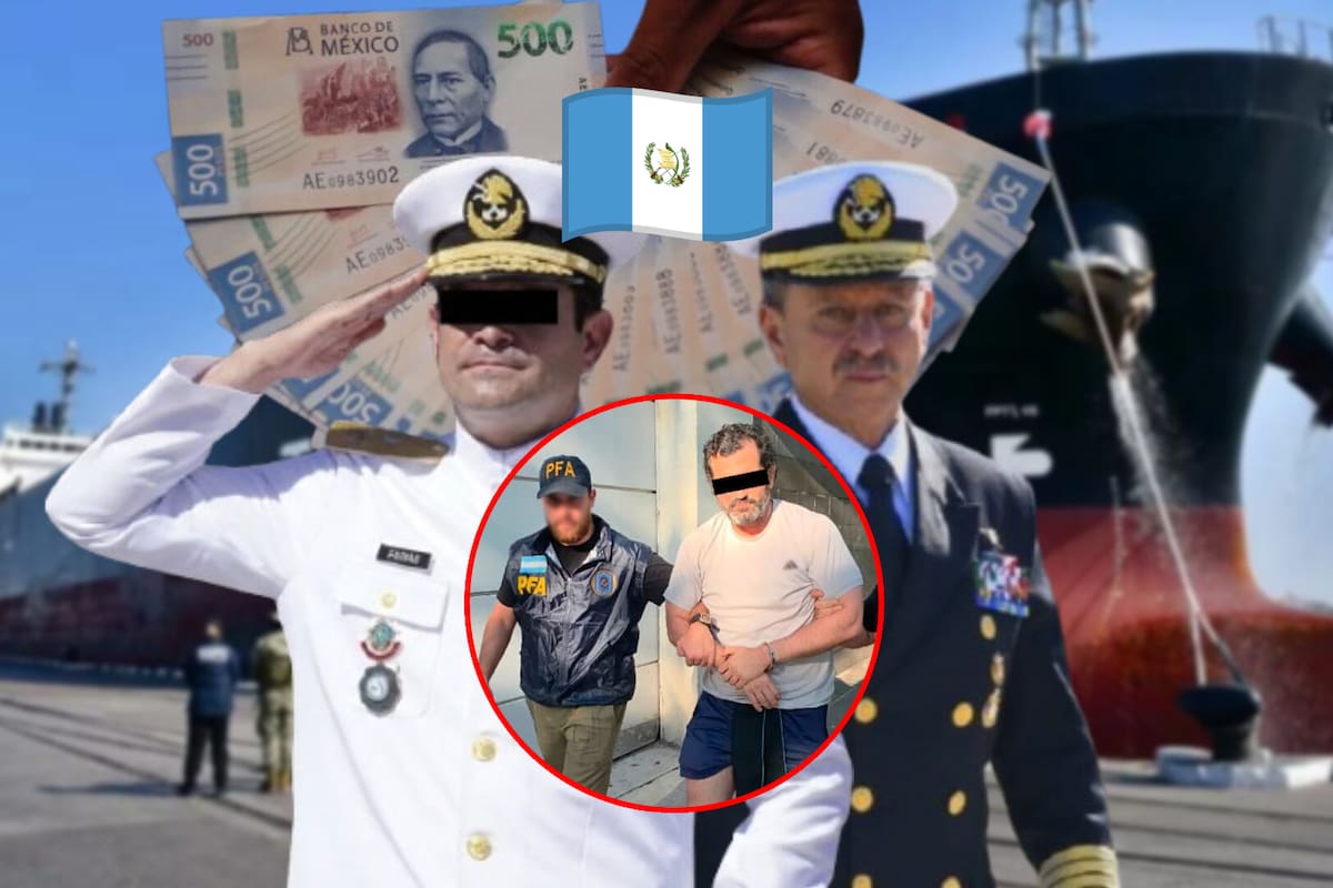 Capturan al contralmirante Farías en Argentina, ligado al megabuque con 10 millones de litros de huachicol, usaba documentos falsos de Guatemala