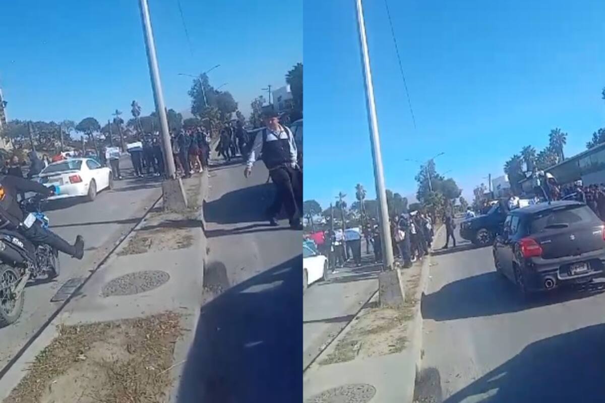 Bloquean un tramo de la Vía Rápida alumnos de ‘prepa’