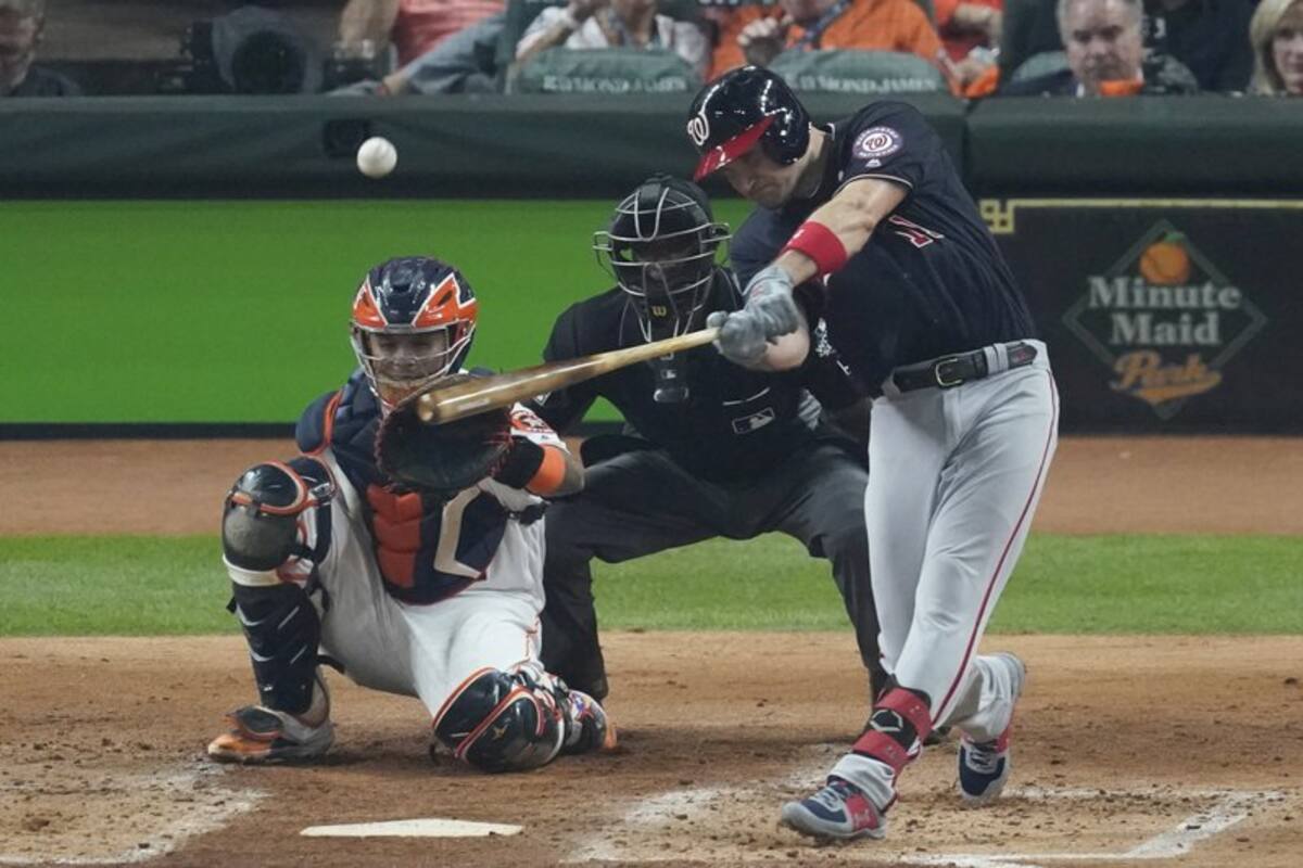 Nacionales gana el primero juego de la Serie Mundial