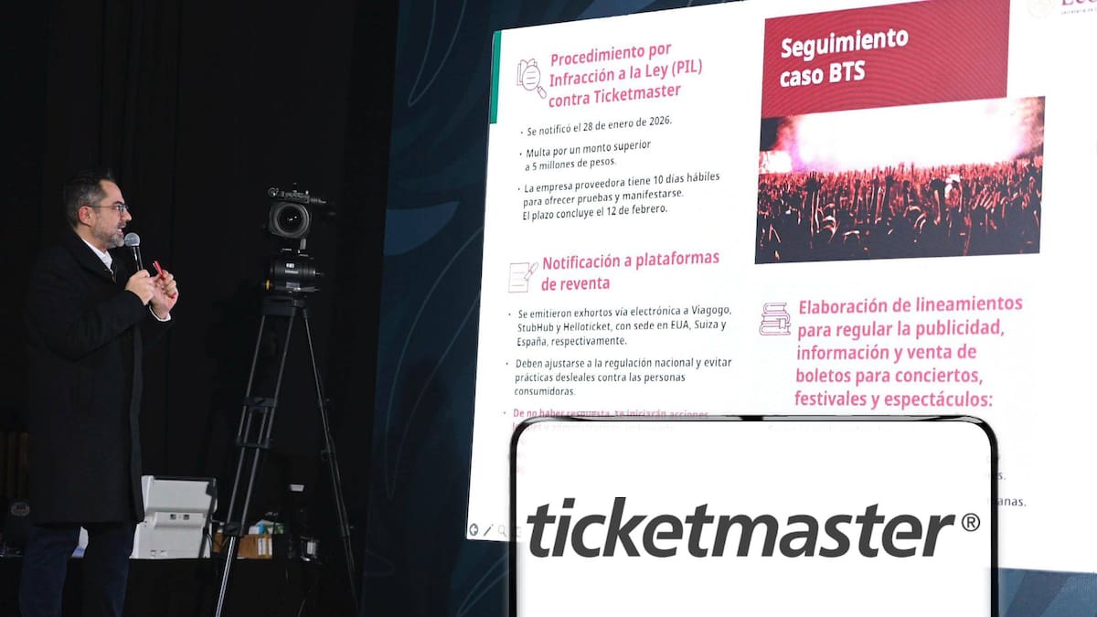 Profeco podría multar a Ticketmaster con más de 5 millones de pesos; tiene 10 días para presentar pruebas a su favor