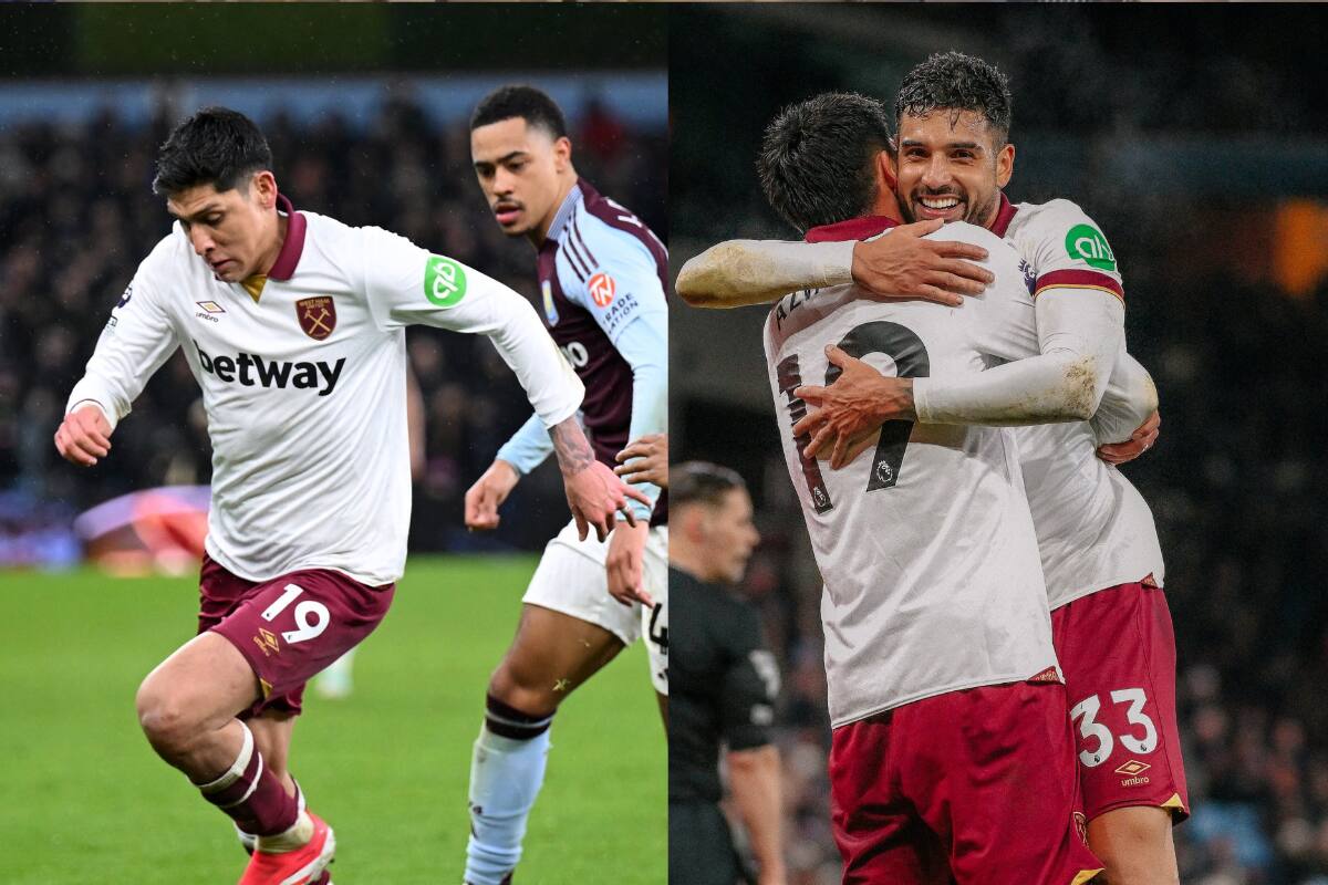 Edson Álvarez pone una asistencia en el empate del West Ham frente al Aston Villa