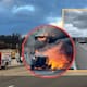 Se registra gran incendio en autopista México-Puebla tras choque de pipa con diésel