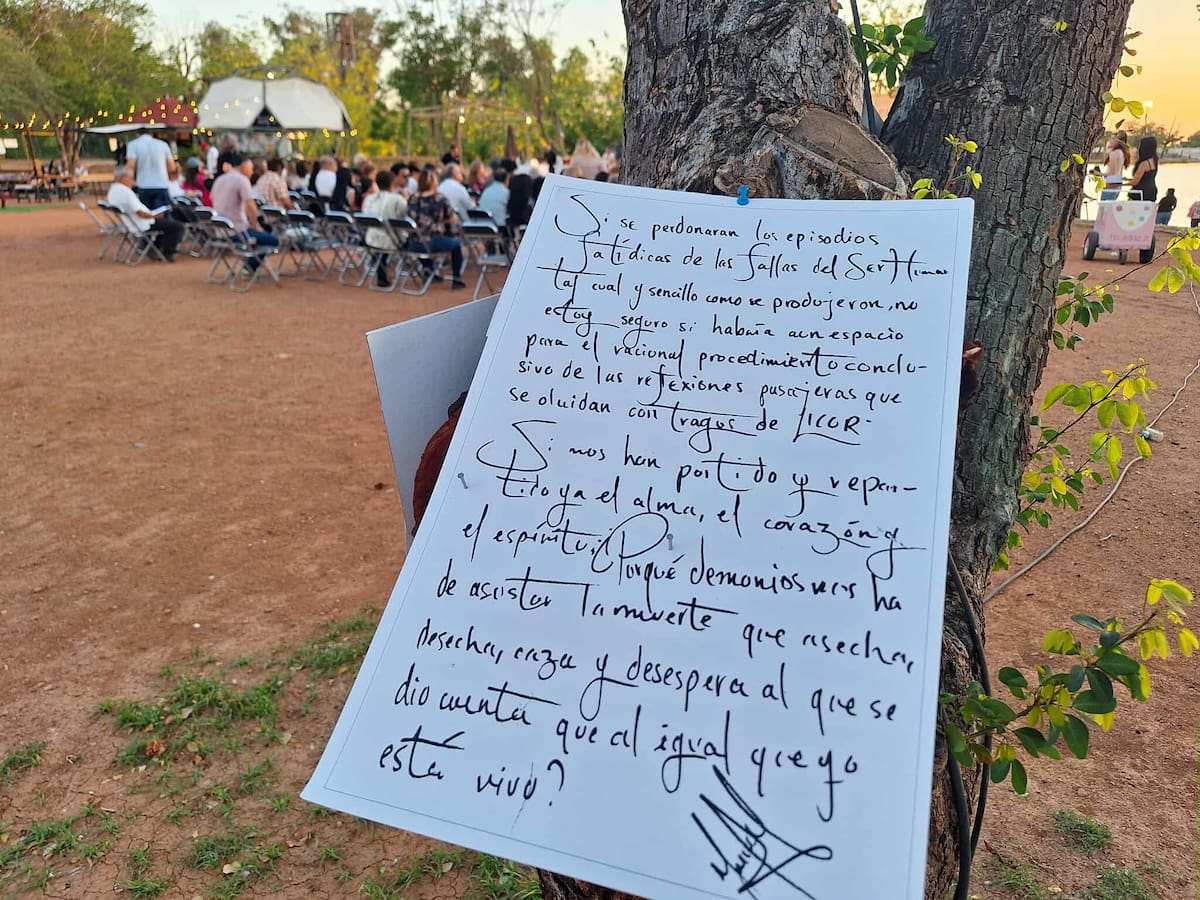 “Este libro son chispas vivas de su vida”, aseguró la hermana del fallecido autor. | Crédito: Mayra Echeverría