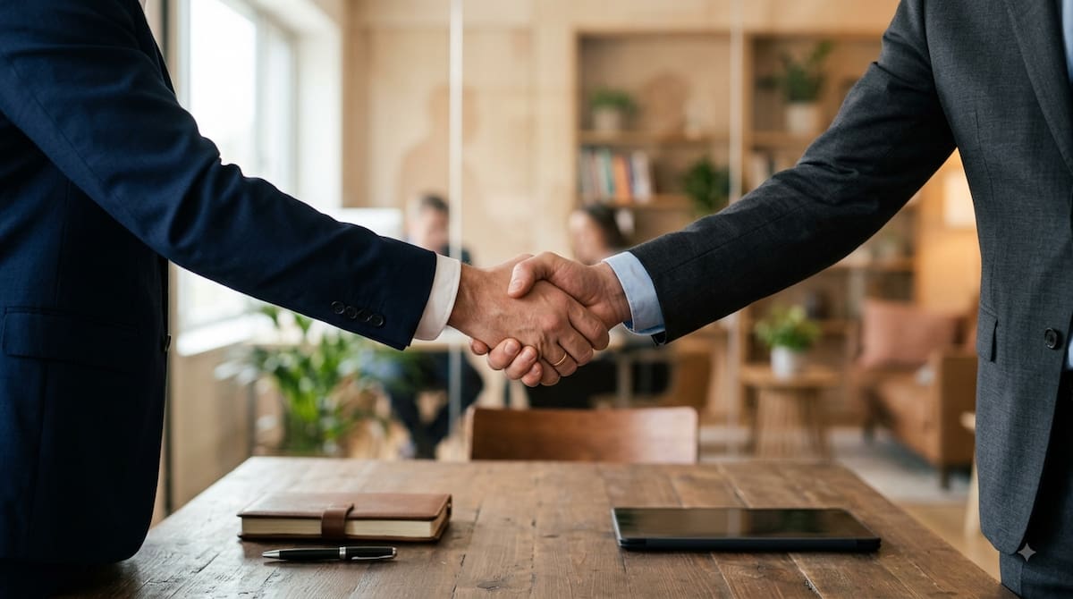 El networking empresarial permite a los empresarios establecer relaciones de valor, generar contactos y desarrollar oportunidades de negocio. Foto: Generada con IA