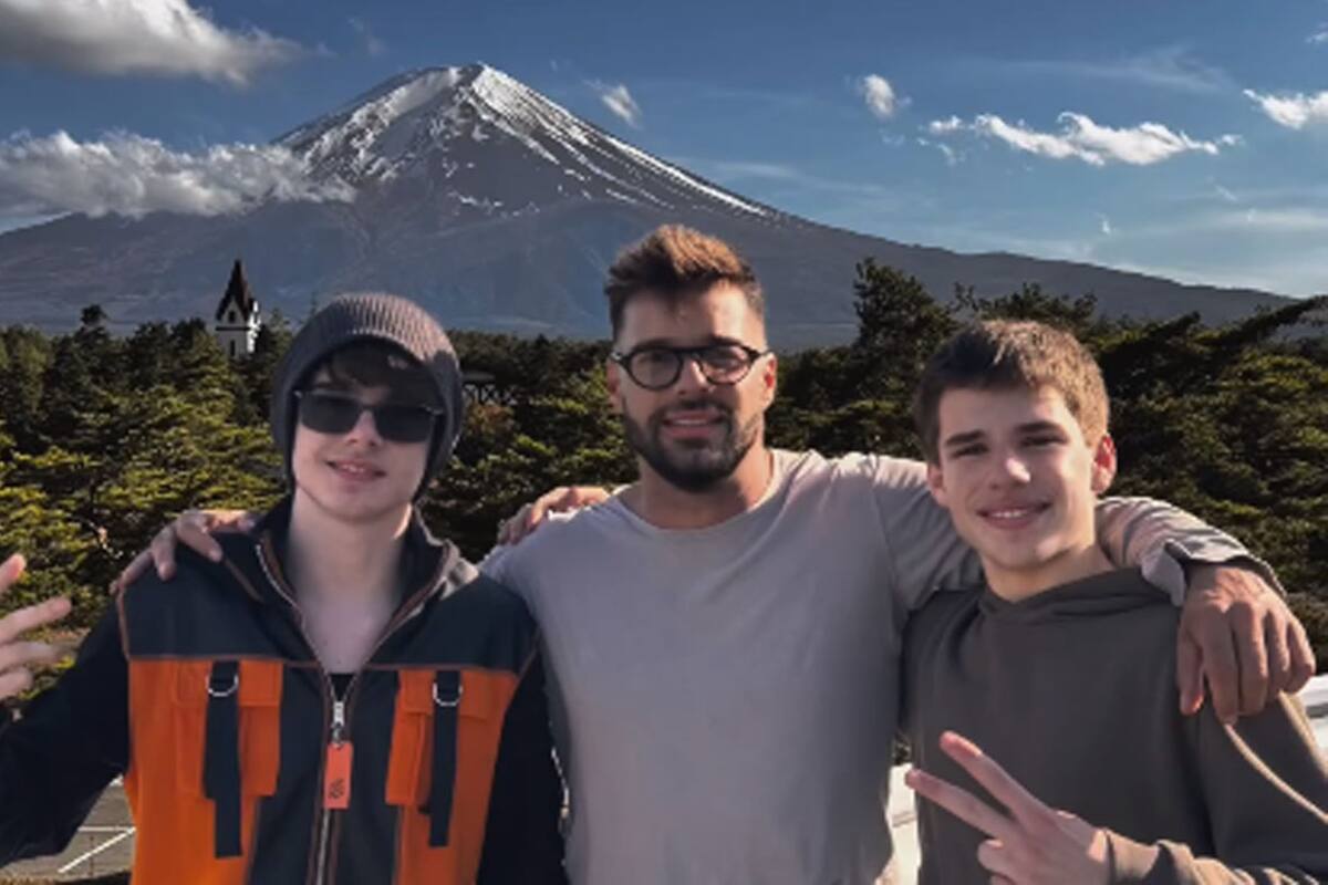 Ricky Martin viaja a Japón junto a sus hijos y su ex pareja