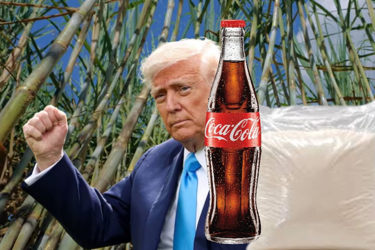 Trump habla seriamente con Coca-Cola para que use azúcar de caña en EEUU, receta utilizada en México y que ya no sería importada por las políticas que impuso