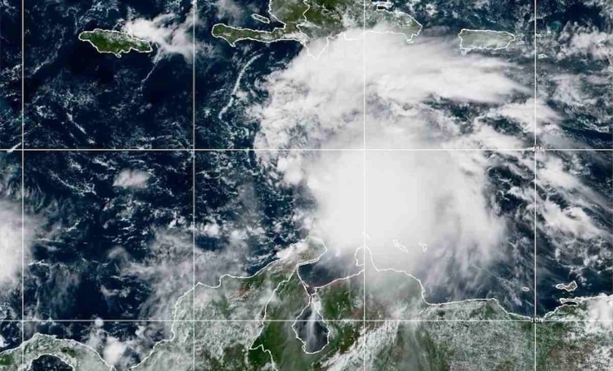 Tormenta tropical "Melissa", antes de convertirse en huracán. | Foto: Archivo.
