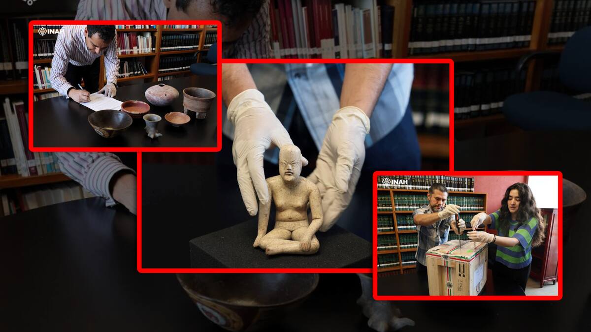 INAH celebra recuperación de más de 900 piezas arqueológicas desde Estados Unidos