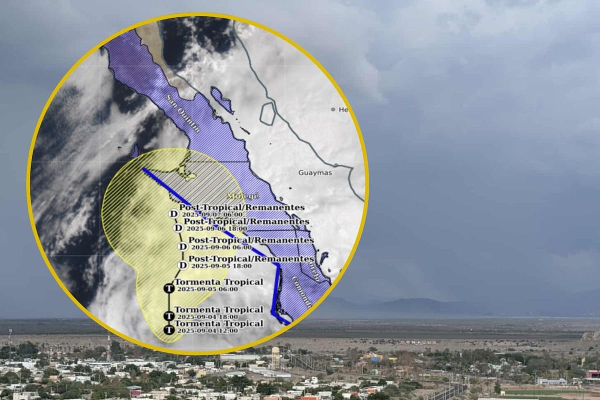 Tormenta Tropical Lorena desvía su trayectoria por el Noroeste de México