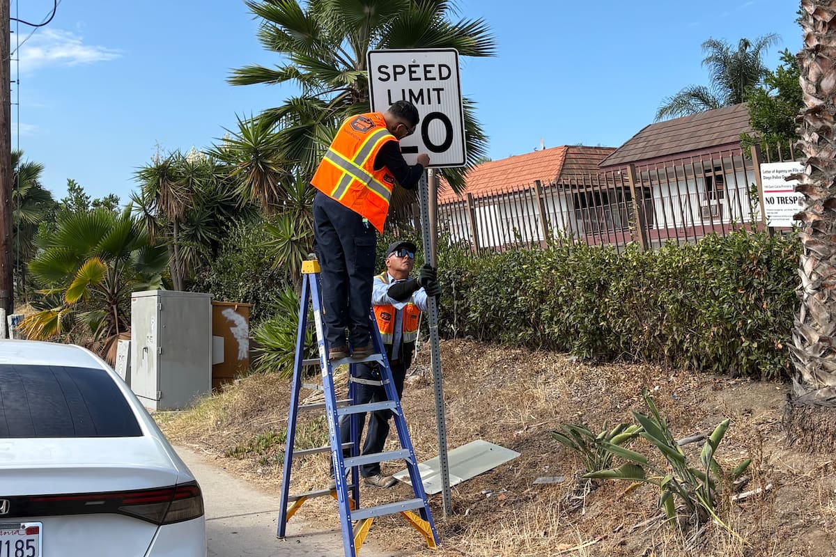 Reducen el límite de velocidad en calles de San Ysidro para mejorar la seguridad vial