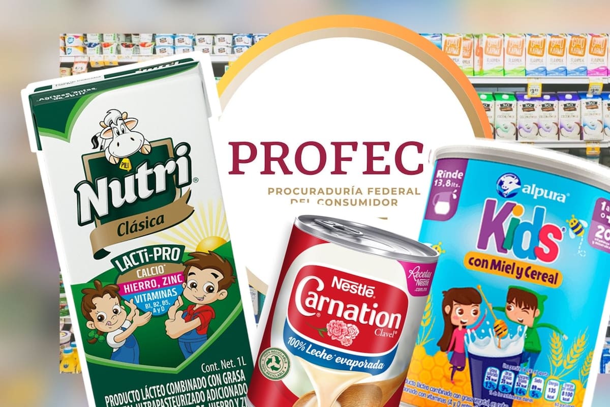 Estas marcas de leche no son realmente leche según Profeco