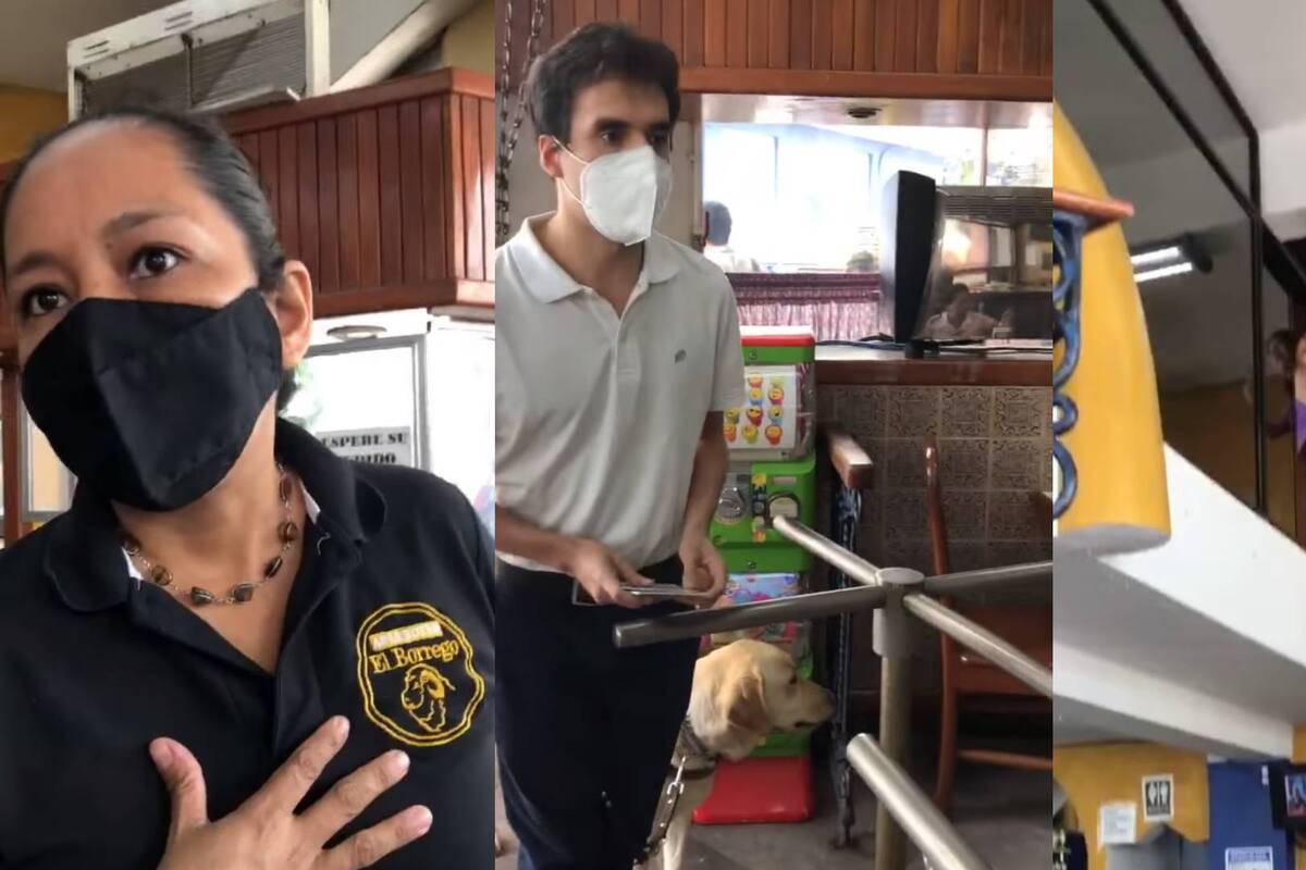 Joven invidente sufre discriminación en restaurante de Veracruz; no lo dejaron pasar con su perro guía
