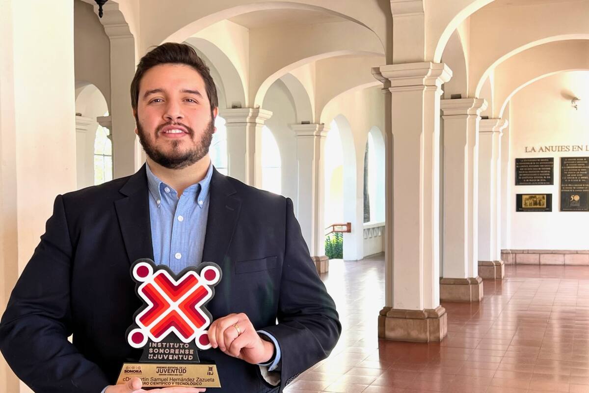 Sonora: Investigación contra el cáncer le da el Premio Estatal de la Juventud a Martín Samuel Hernández