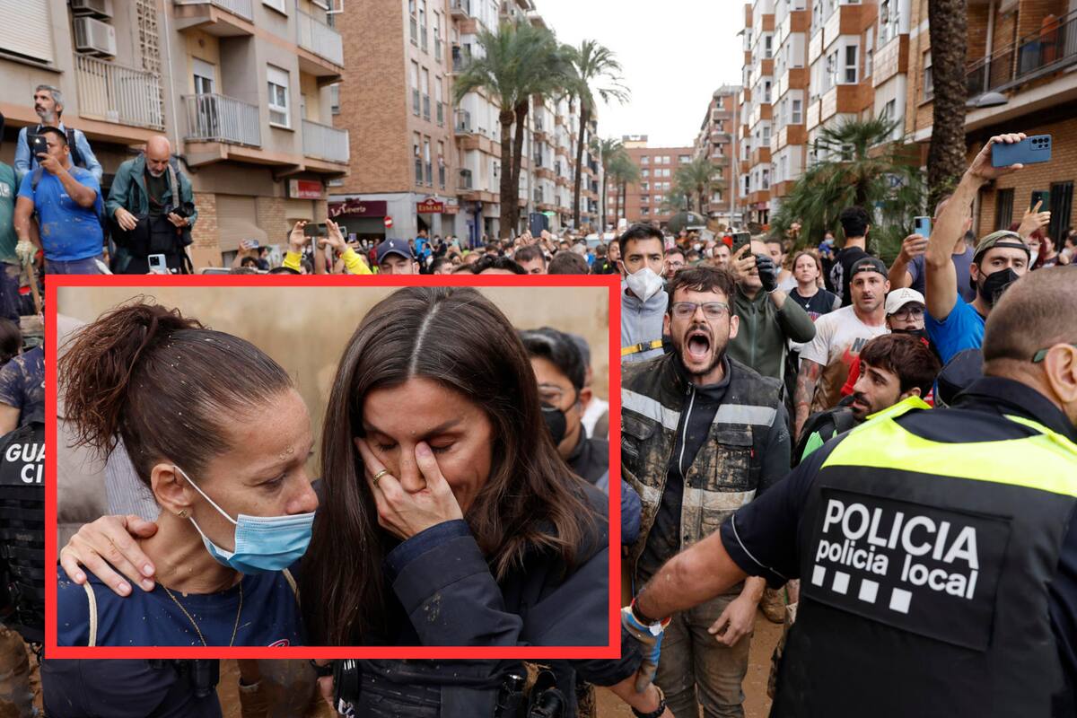Reina Letizia rompe en llanto por devastación en Valencia junto a afectados; ¿Pedro Sánchez huyó?