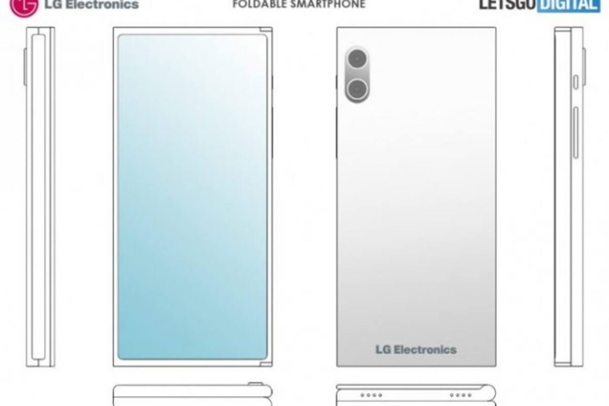 Patenta LG teléfono plegable con tres pantallas