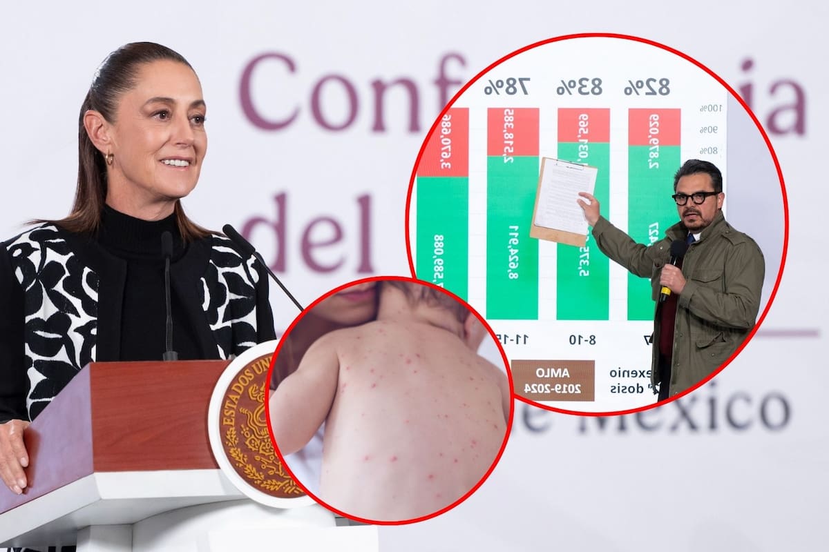 Sheinbaum llama a “guardar la calma” ante brote de sarampión; hay suficiente vacuna, dice