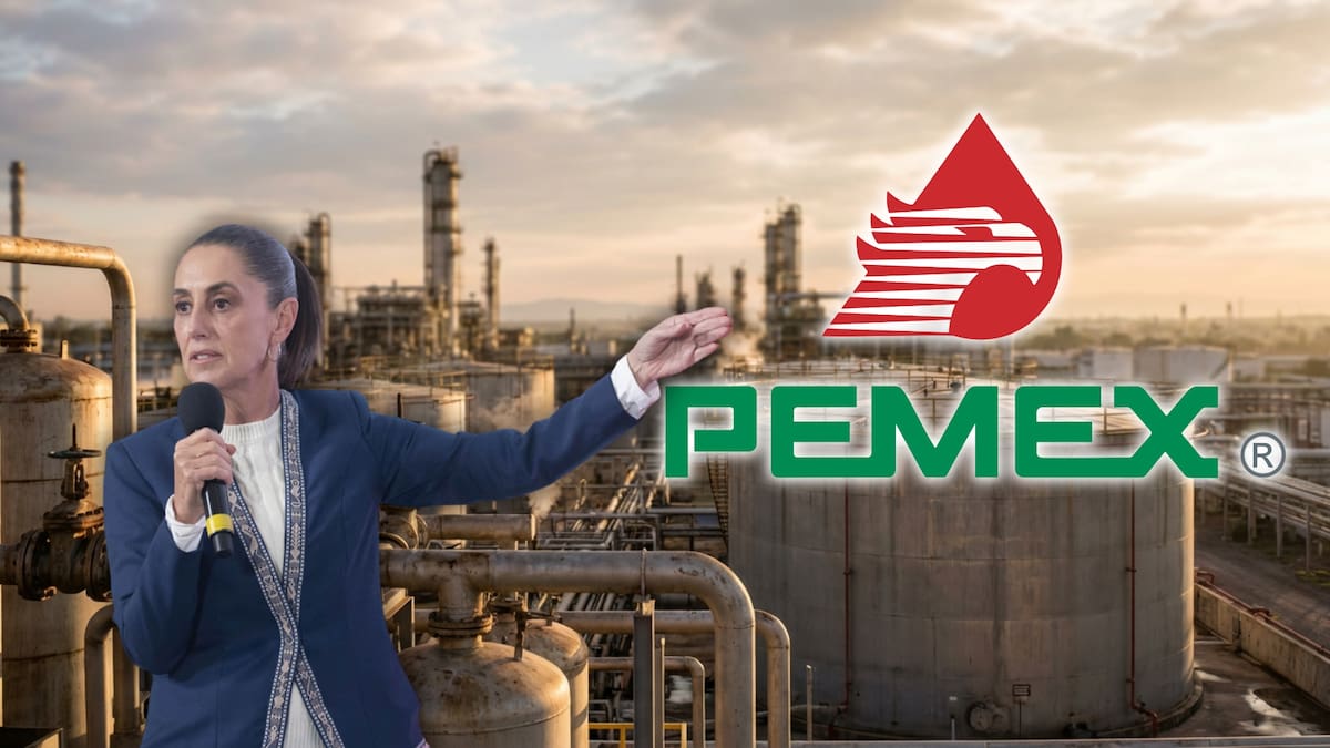 Pemex reportó una reducción de deuda de 20 mil millones de dólares respecto a 2018. (Presidencia/Canva)